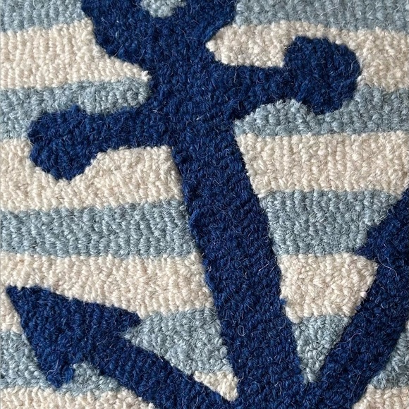 Simply Southern needlepoint anchor pillow with tassels – NWT - Picture 2 of 7